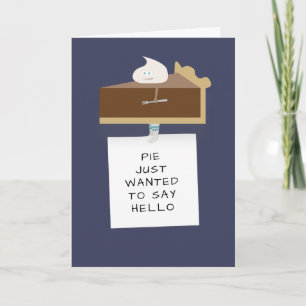 Tarjeta Hola de chocolate