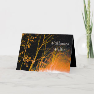 Tarjeta Hola de Halloween -