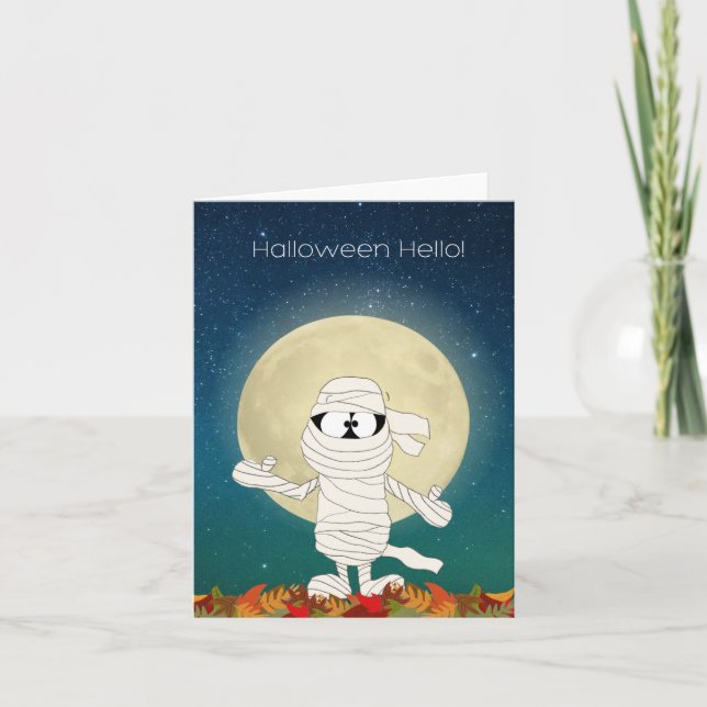 Tarjeta Hola de Halloween (Anverso)