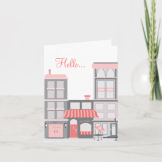 Tarjeta ¡Hola de la ciudad!