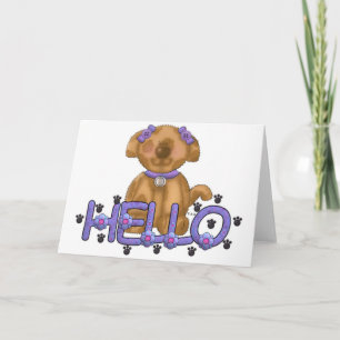 Tarjeta Hola Doggie Card