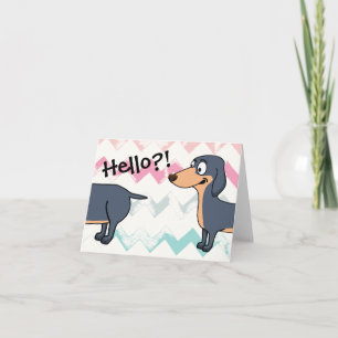 Tarjeta Hola Doxie (4,25" x 5,5"), incluye sobres blancos