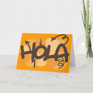 Tarjeta Hola en español