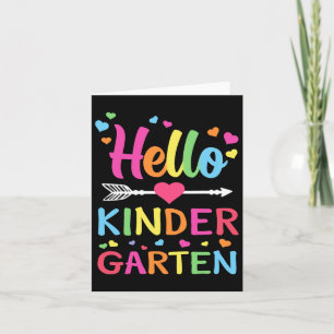 Tarjeta Hola Equipo De Kindergarten Kinder Byck Al Equipo 