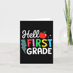 Tarjeta Hola, Equipo De Primer Grado De Vuelta Al Profesor