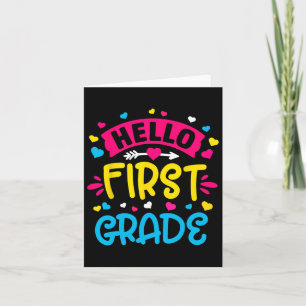 Tarjeta Hola Equipo De Primer Grado Primer Grado Byck A La