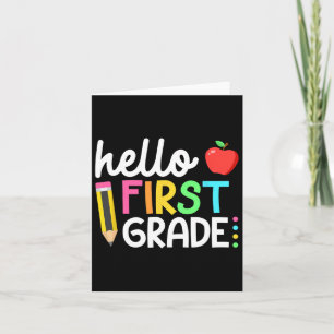 Tarjeta Hola Equipo De Primer Grado Primer Grado Byck A La