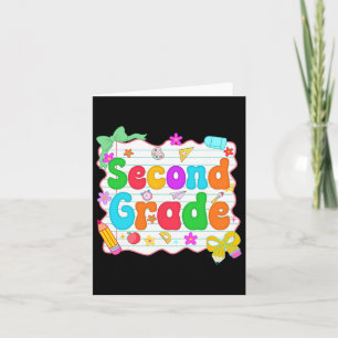 Tarjeta Hola Equipo Segundo Grado De Regreso A La Escuela