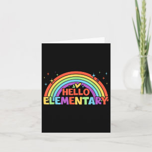 Tarjeta Hola Escuadrón Educador Elemental Arcoiris De Vuel