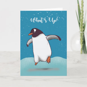Tarjeta Hola estudiante de Penguin en la universidad salta