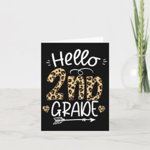 Tarjeta Hola Estudiantes De 2º Grado De Leopard Byck To S
