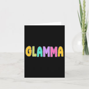 Tarjeta Hola Glamma de jardines de infancia de primer grad