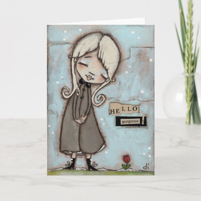 Tarjeta ¡Hola, Gorgoso! - Interior en blanco (Anverso)
