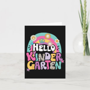 Tarjeta Hola Kindergarten Byck Al Chica De Maestros Escola