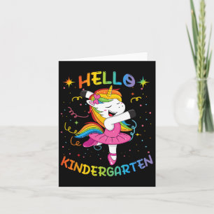 Tarjeta Hola Kindergarten Primer Día Byck A School Unicor