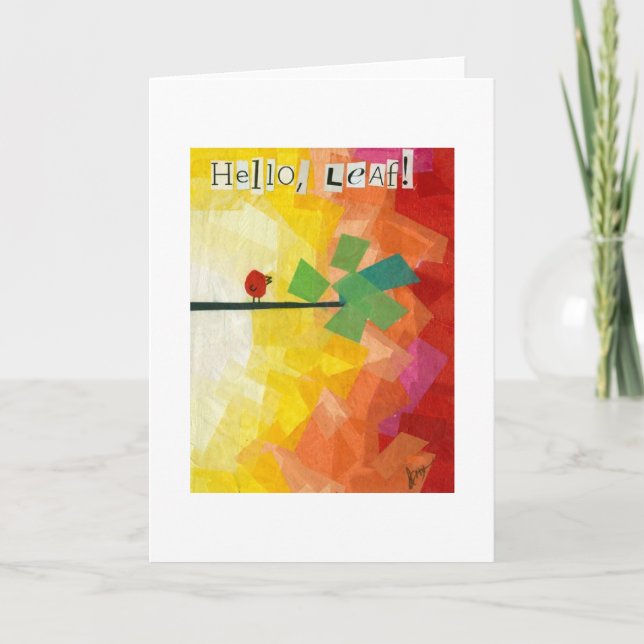 Tarjeta ¡Hola Leaf! (Anverso)