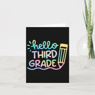 Tarjeta Hola, Maestros De Tye De 3er Grado, Niños Pasando 