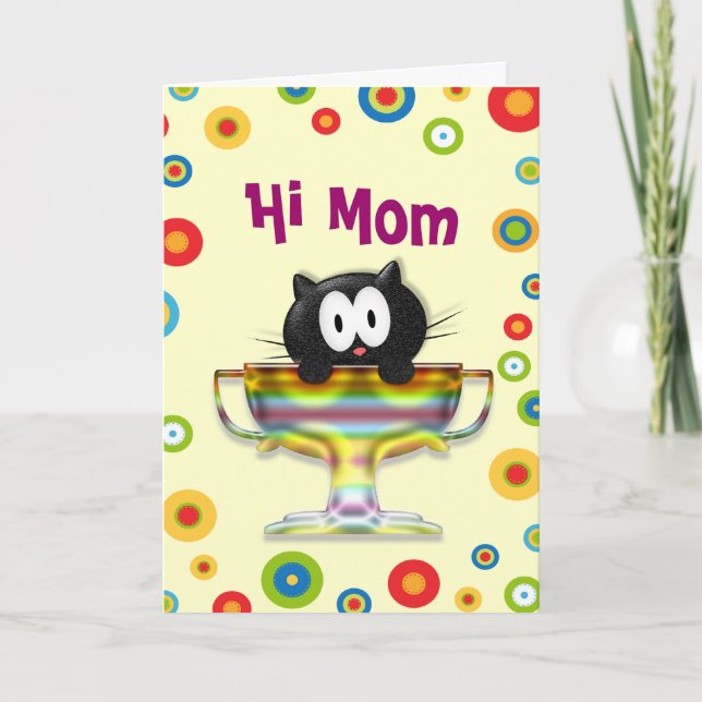 Tarjeta Hola mamá (Anverso)