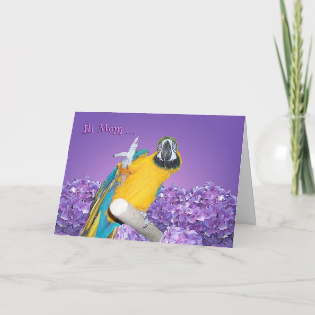 Tarjeta Hola mamá (Anverso)