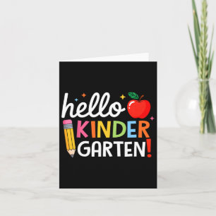 Tarjeta Hola Niños De La Escuela De Jardín De Niños De Vue