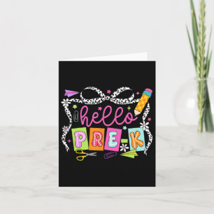 Tarjeta Hola Prek De Vuelta A La Escuela Chica Coquette B