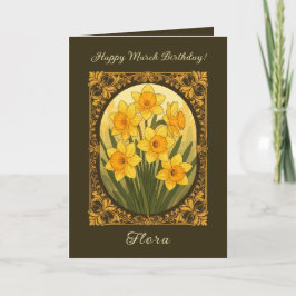 Tarjeta Hola Primavera La Marcha Alegre Narciso