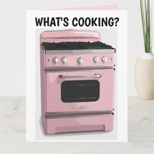 TARJETA HOLA RETRO HOUSEWIFE FUNNY GREETING CARD