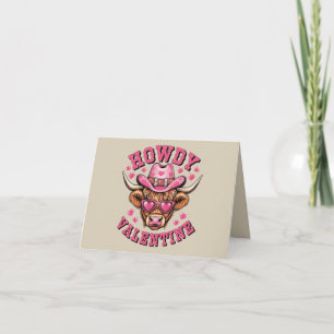 Tarjeta Hola San Valentín Vaca Día de San Valentín Coqueta