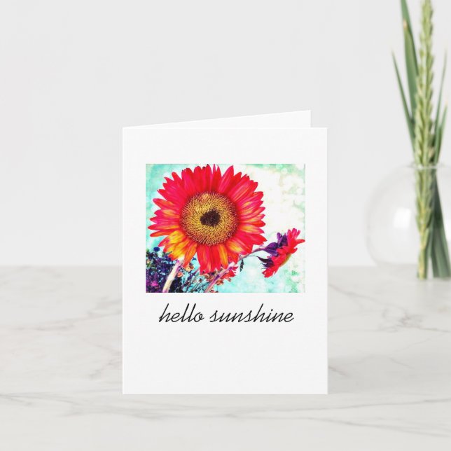 Tarjeta hola sol (Anverso)