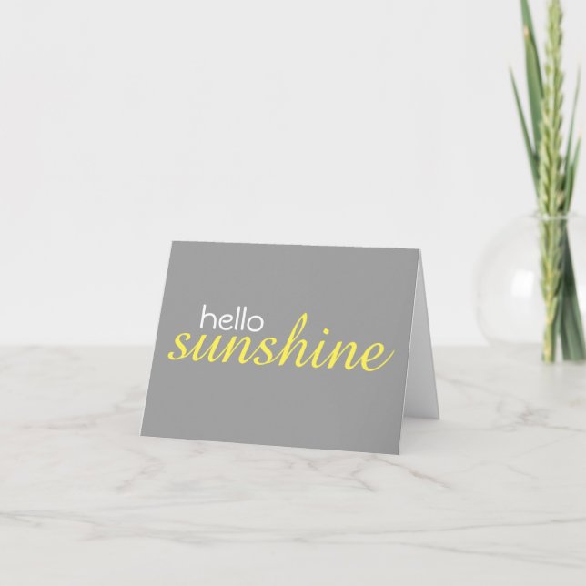 Tarjeta "Hola sol" (espacio en blanco dentro) Notecards (Anverso)