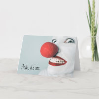 Hola, soy yo, la cara de payaso divertida