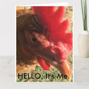 Tarjeta Hola, soy yo. Pollo