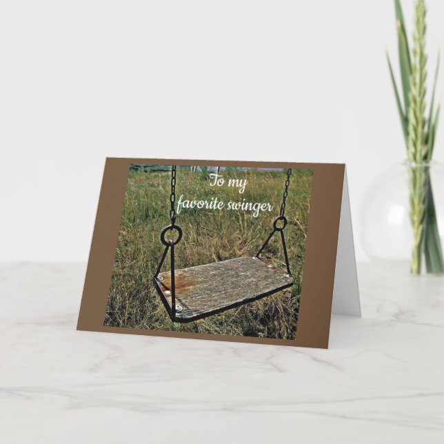 TARJETA "HOLA SWINGER" FELIZ CUMPLEAÑOS (Anverso)