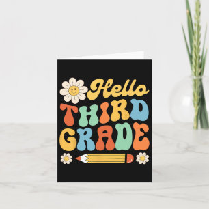 Tarjeta Hola, Tercer Grado De Byck, A Los Niños Maestros E