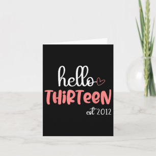 Tarjeta Hola Trece De Noviembre De 2012 Chica De Cumpleaño