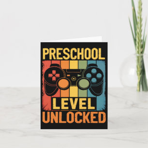 Tarjeta Hola videojuego sin bloquear de nivel preescolar d