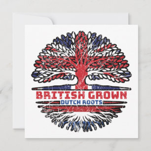 Tarjeta Holanda Holandés Reino Unido Árbol británico
