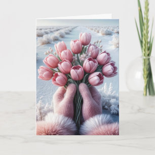Tarjeta Holandés Tulip Birthday Bouquet
