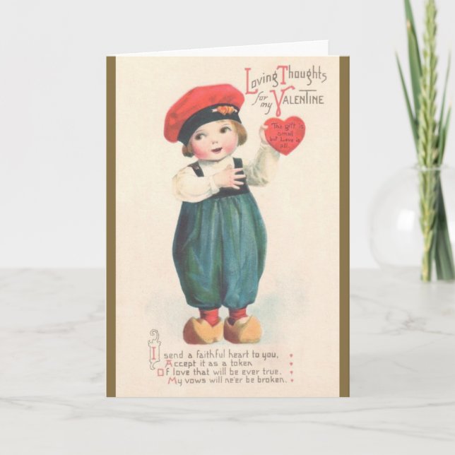 Tarjeta holandesa del el día de San Valentín del (Anverso)