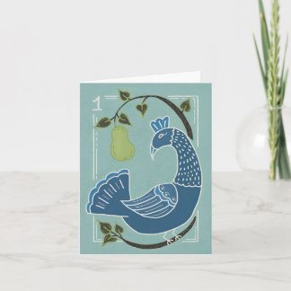 Tarjeta Holiday greeting card, Christmas, 12 days