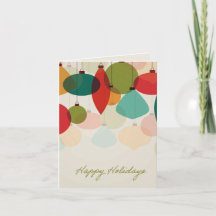 Holiday Ornaments Card