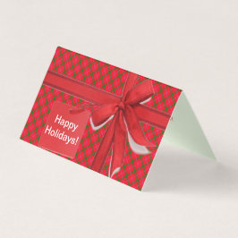 Tarjeta HolidayZ Plaid / Tartán