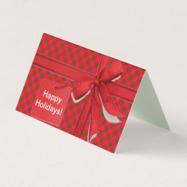 Tarjeta HolidayZ Plaid / Tartán
