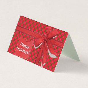 Tarjeta HolidayZ Plaid / Tartán