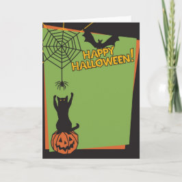 Tarjeta Holloween feliz