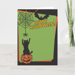 Tarjeta Holloween feliz