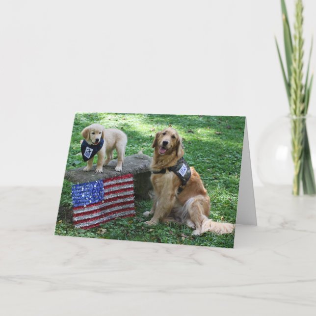 Tarjeta Holly and puppy (Anverso)