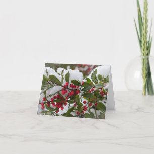 Tarjeta Holly Berries