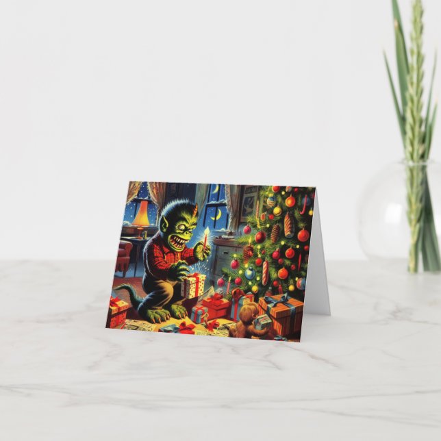 Tarjeta Holly Jolly Creepmas (Anverso)