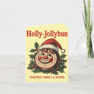 Tarjeta Holly-Jollybun – divertido juego de palabras de ro